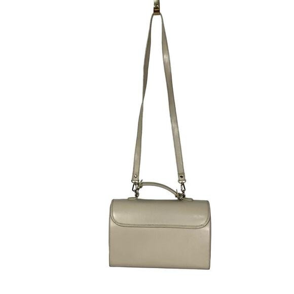 Rosenio Splendid Beige Structured Doctors Handbag Bag w Shoulder Strap - Picture 2 of 16